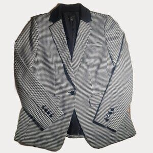 Ann Taylor Factory NWOT Black & White Houndstooth Blazer - Size 8